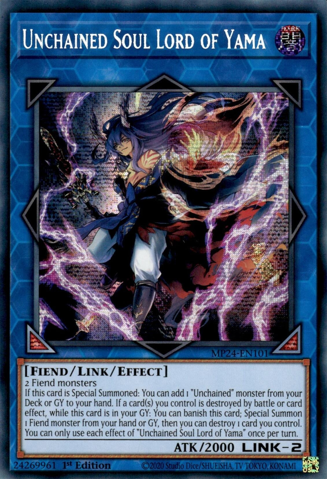 Image for Unchained Soul Lord of Yama (25th Anniversary Tin: Dueling Mirrors) (MP24-EN101) - YuGiOh