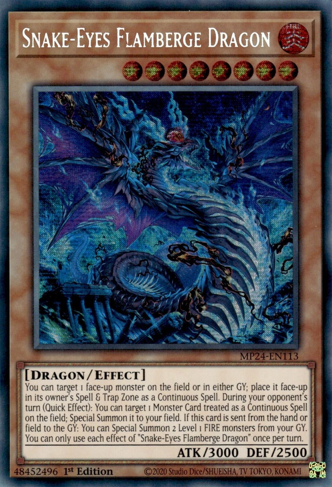 Image for Snake-Eyes Flamberge Dragon (25th Anniversary Tin: Dueling Mirrors) (MP24-EN113) - YuGiOh