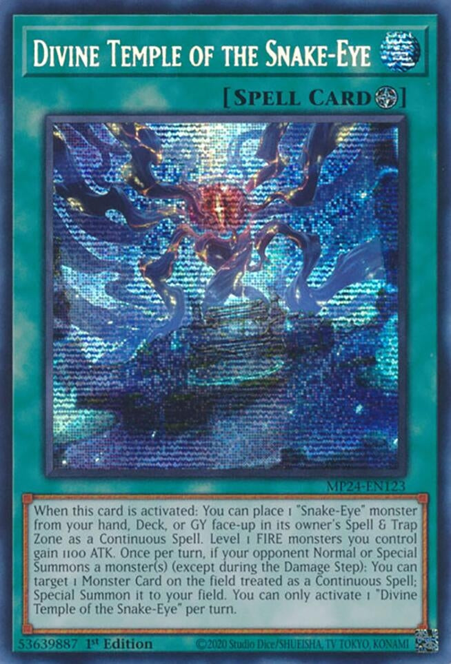 Image for Divine Temple of the Snake-Eye (25th Anniversary Tin: Dueling Mirrors) (MP24-EN123) - YuGiOh