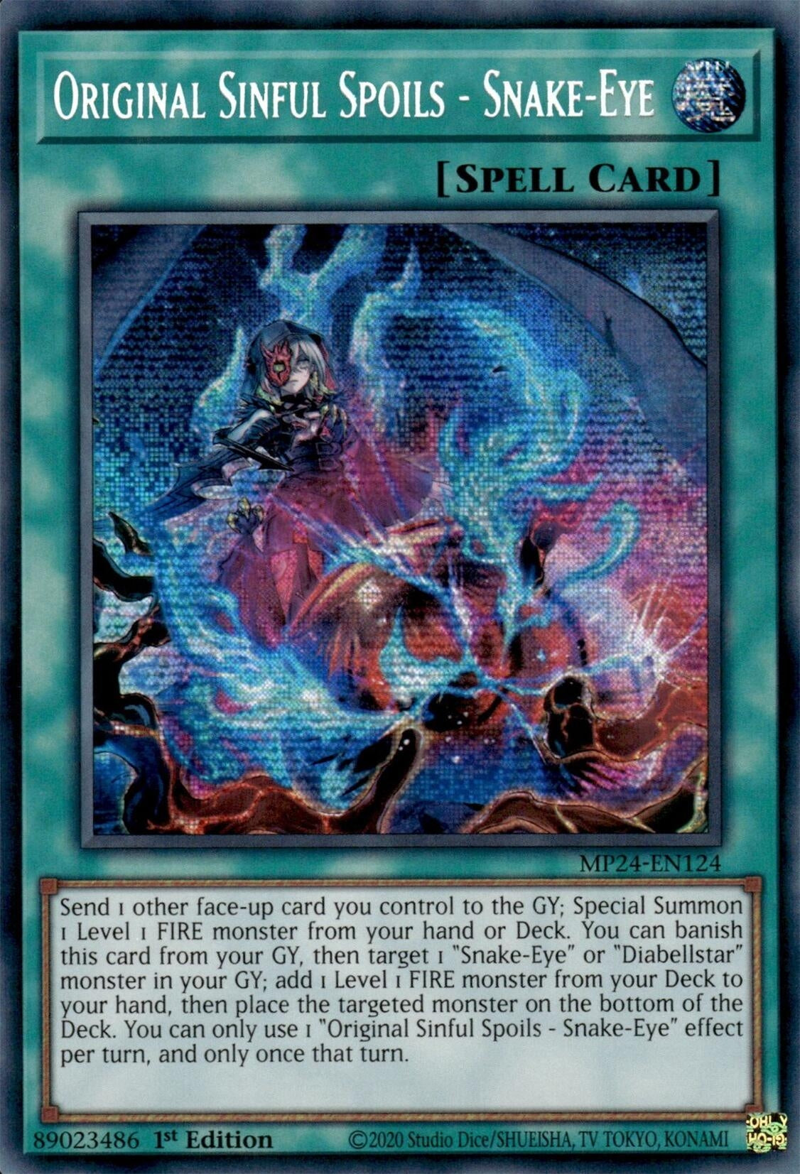 Image for Original Sinful Spoils - Snake-Eye (25th Anniversary Tin: Dueling Mirrors) (MP24-EN124) - YuGiOh