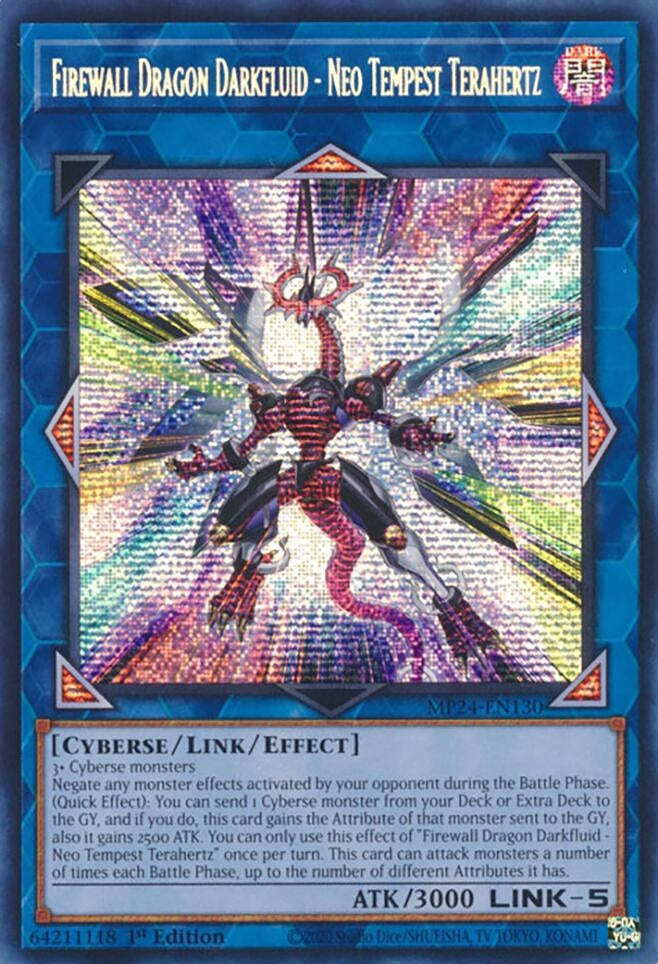 Image for Firewall Dragon Darkfluid - Neo Tempest Terahertz (25th Anniversary Tin: Dueling Mirrors) (MP24-EN130) - YuGiOh