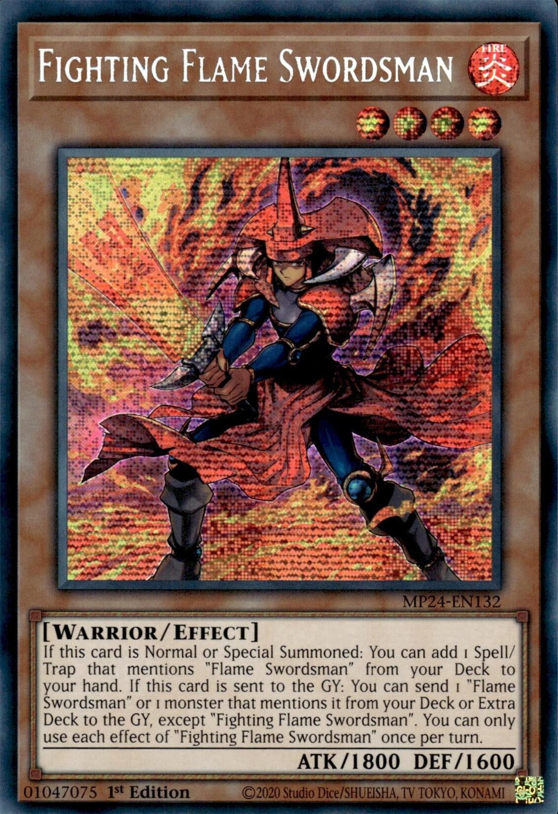 Image for Fighting Flame Swordsman (25th Anniversary Tin: Dueling Mirrors) (MP24-EN132) - YuGiOh