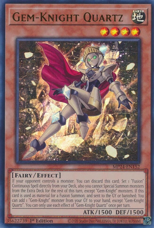 Image for Gem-Knight Quartz (25th Anniversary Tin: Dueling Mirrors) (MP24-EN152) - YuGiOh