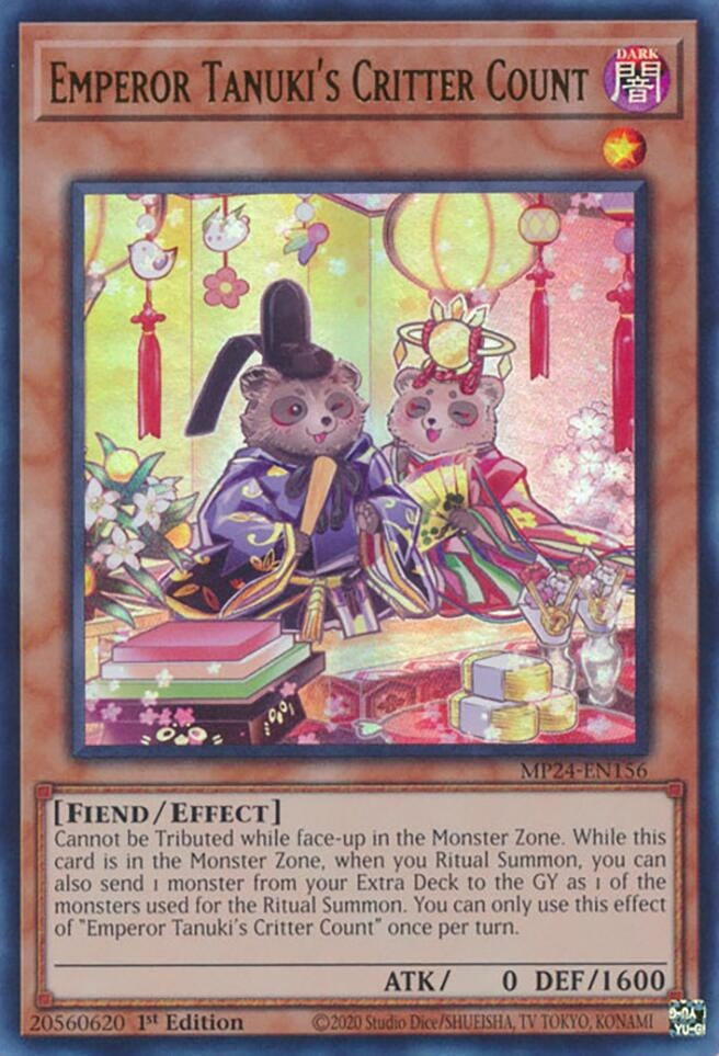 Image for Emperor Tanuki's Critter Count (25th Anniversary Tin: Dueling Mirrors) (MP24-EN156) - YuGiOh