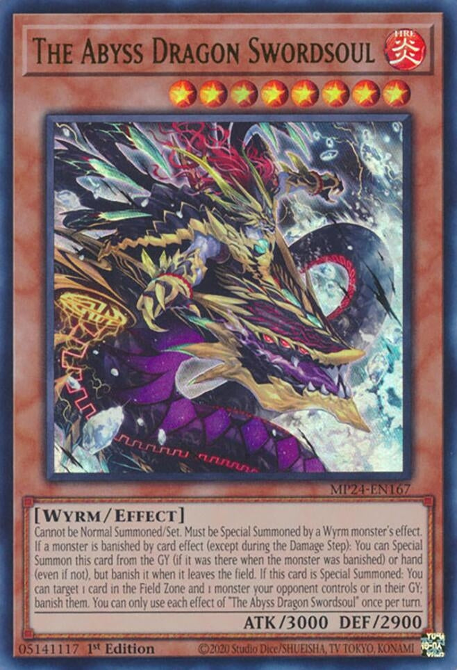 Image for The Abyss Dragon Swordsoul (25th Anniversary Tin: Dueling Mirrors) (MP24-EN167) - YuGiOh