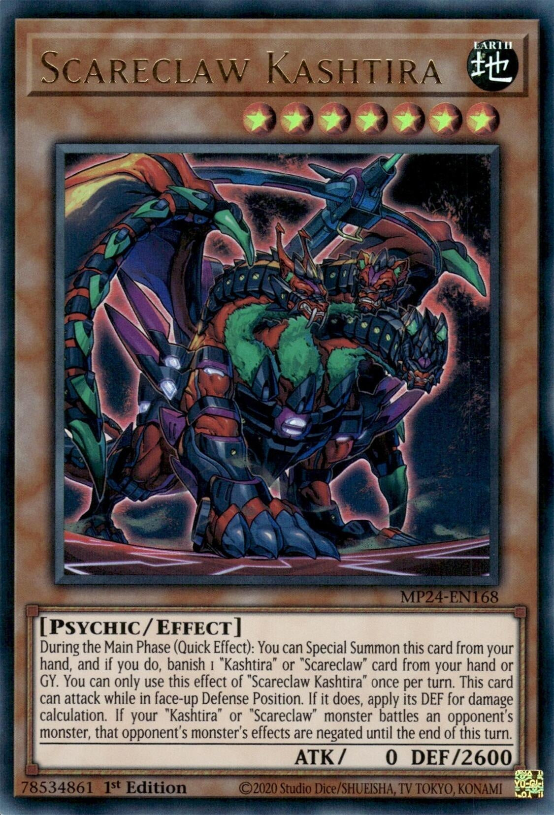 Image for Scareclaw Kashtira (25th Anniversary Tin: Dueling Mirrors) (MP24-EN168) - YuGiOh