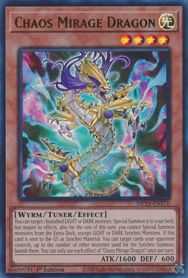 Image for Chaos Mirage Dragon (25th Anniversary Tin: Dueling Mirrors) (MP24-EN170) - YuGiOh