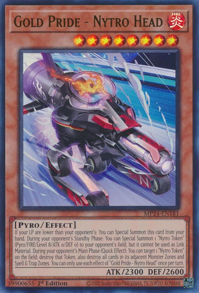 Image for Gold Pride - Nytro Head (25th Anniversary Tin: Dueling Mirrors) (MP24-EN181) - YuGiOh