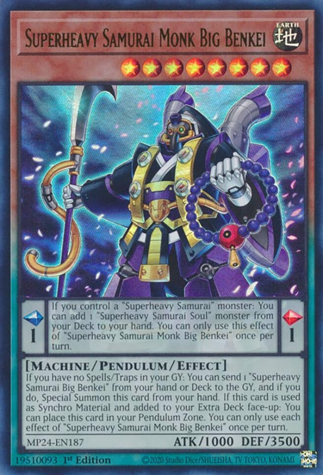 Image for Superheavy Samurai Monk Big Benkei (25th Anniversary Tin: Dueling Mirrors) (MP24-EN187) - YuGiOh