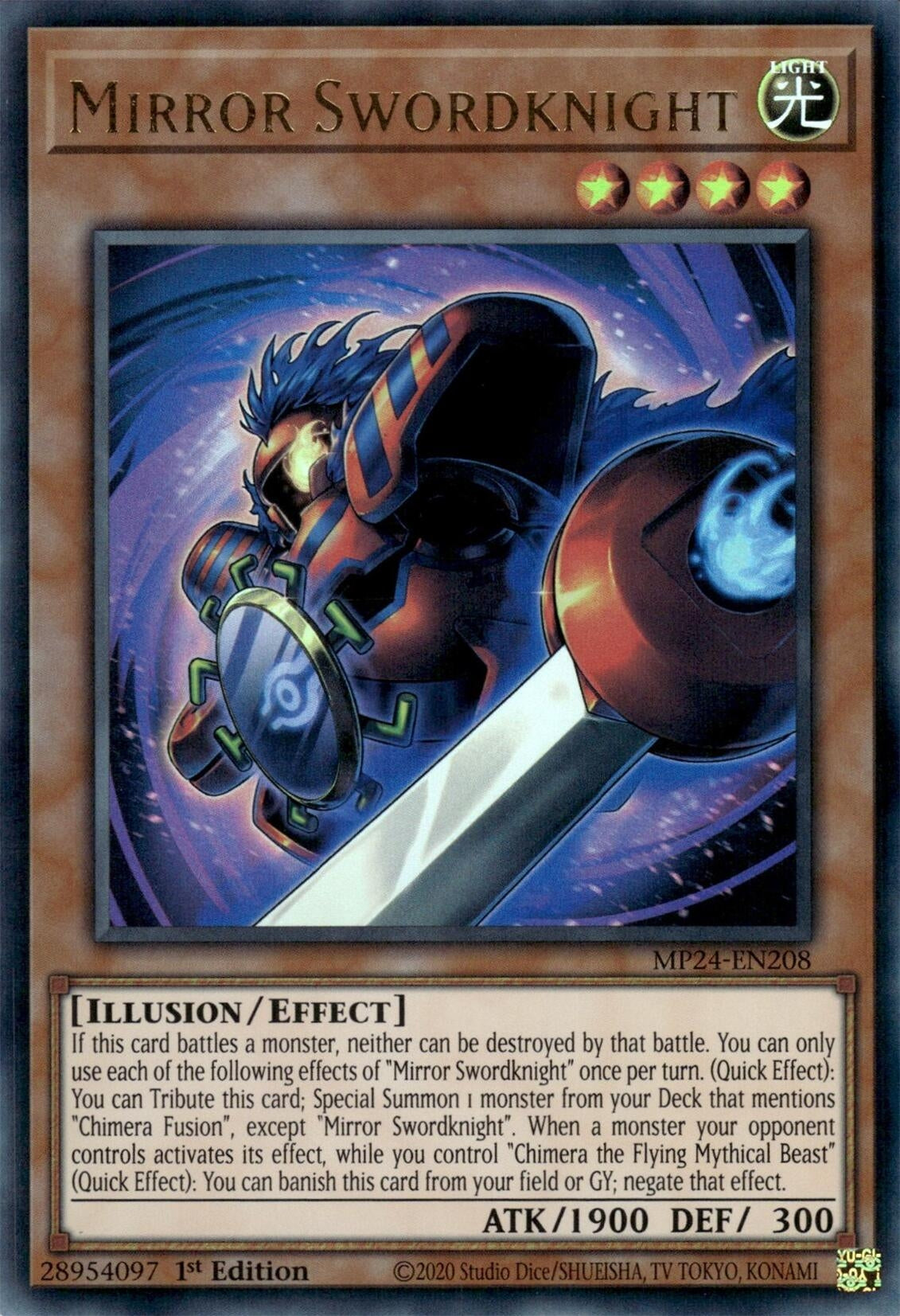 Image for Mirror Swordknight (25th Anniversary Tin: Dueling Mirrors) (MP24-EN208) - YuGiOh