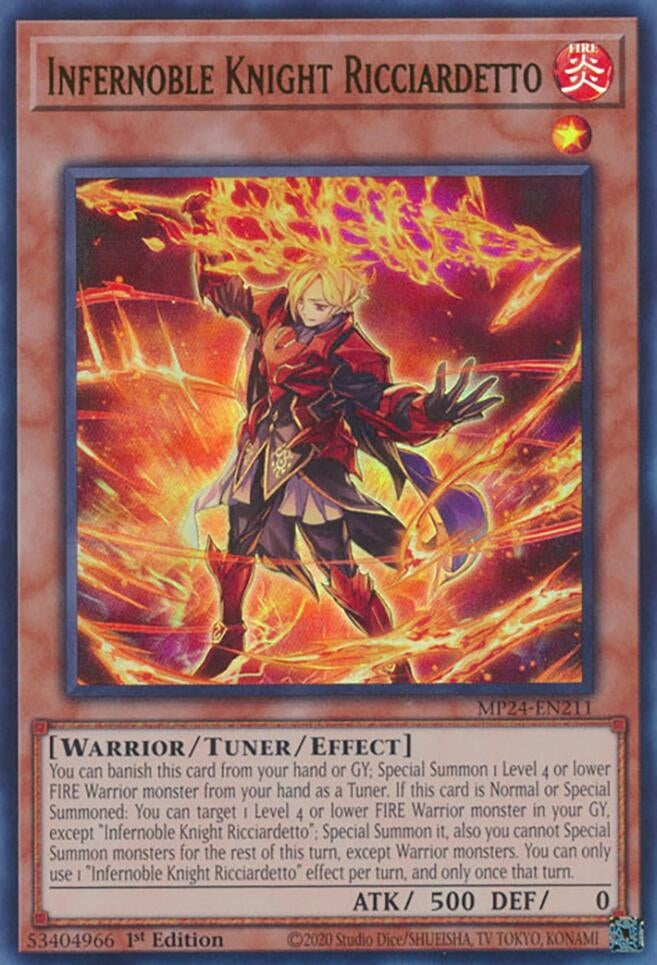 Image for Infernoble Knight Ricciardetto (25th Anniversary Tin: Dueling Mirrors) (MP24-EN211) - YuGiOh