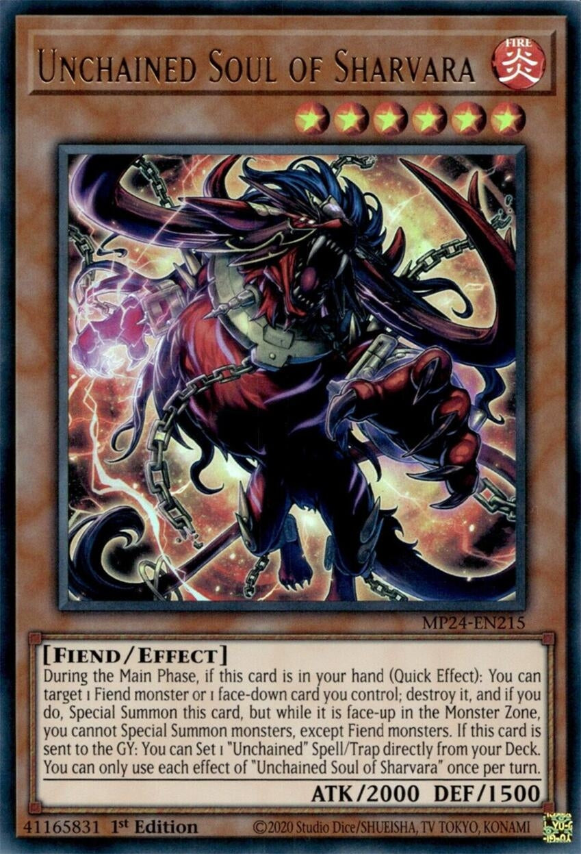 Image for Unchained Soul of Sharvara (25th Anniversary Tin: Dueling Mirrors) (MP24-EN215) - YuGiOh