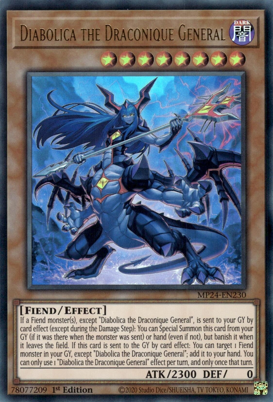 Image for Diabolica the Draconique General (25th Anniversary Tin: Dueling Mirrors) (MP24-EN230) - YuGiOh