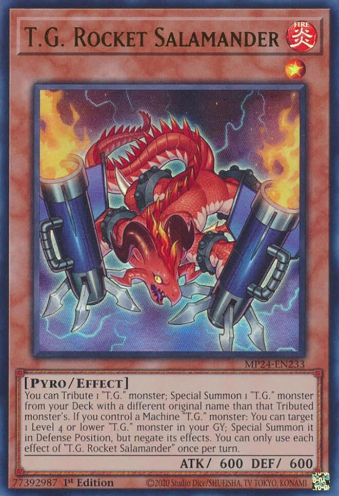 Image for T.G. Rocket Salamander (25th Anniversary Tin: Dueling Mirrors) (MP24-EN233) - YuGiOh