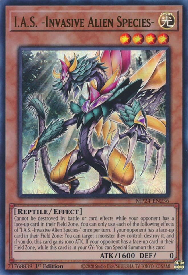 Image for I.A.S. -Invasive Alien Species- (25th Anniversary Tin: Dueling Mirrors) (MP24-EN236) - YuGiOh