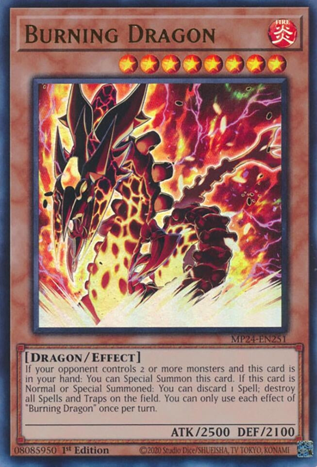 Image for Burning Dragon (25th Anniversary Tin: Dueling Mirrors) (MP24-EN251) - YuGiOh
