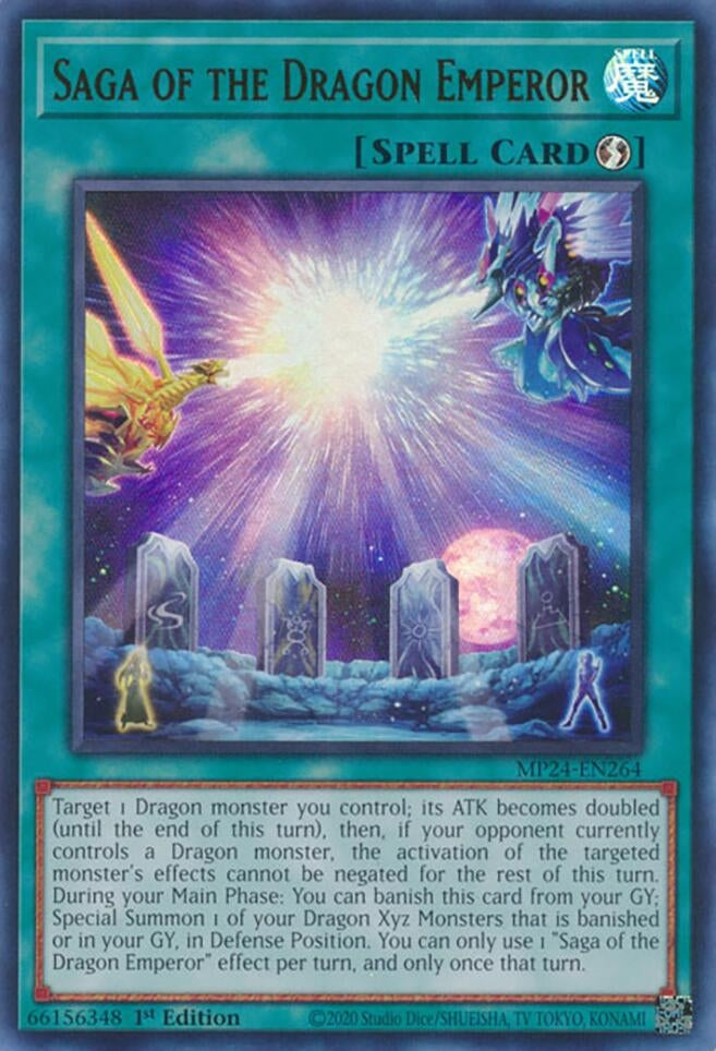 Image for Saga of the Dragon Emperor (25th Anniversary Tin: Dueling Mirrors) (MP24-EN264) - YuGiOh