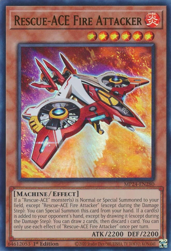 Image for Rescue-ACE Fire Attacker (25th Anniversary Tin: Dueling Mirrors) (MP24-EN280) - YuGiOh