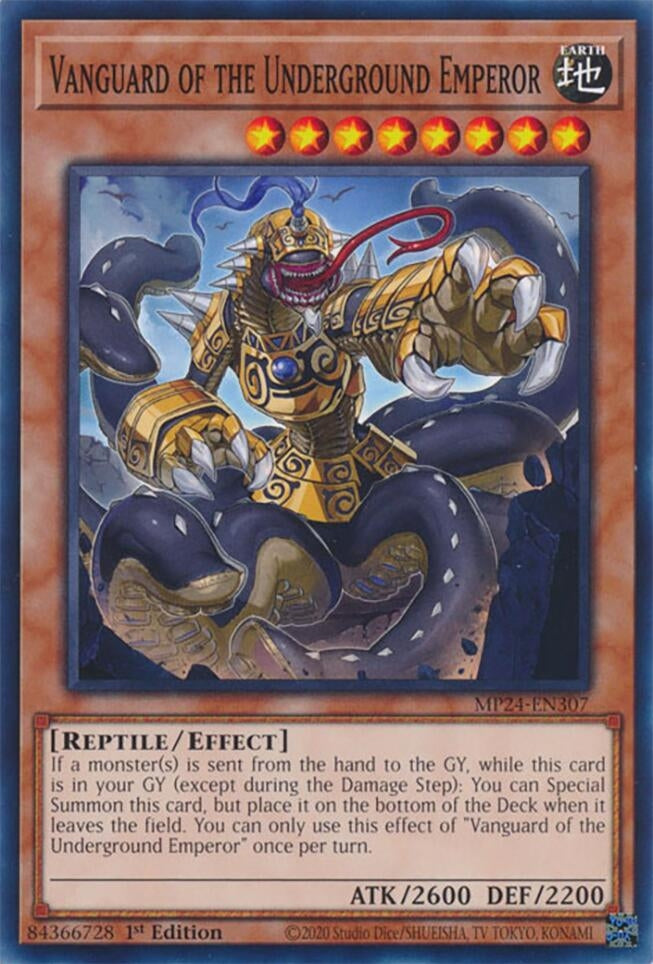 Image for Vanguard of the Underground Emperor (25th Anniversary Tin: Dueling Mirrors) (MP24-EN307) - YuGiOh