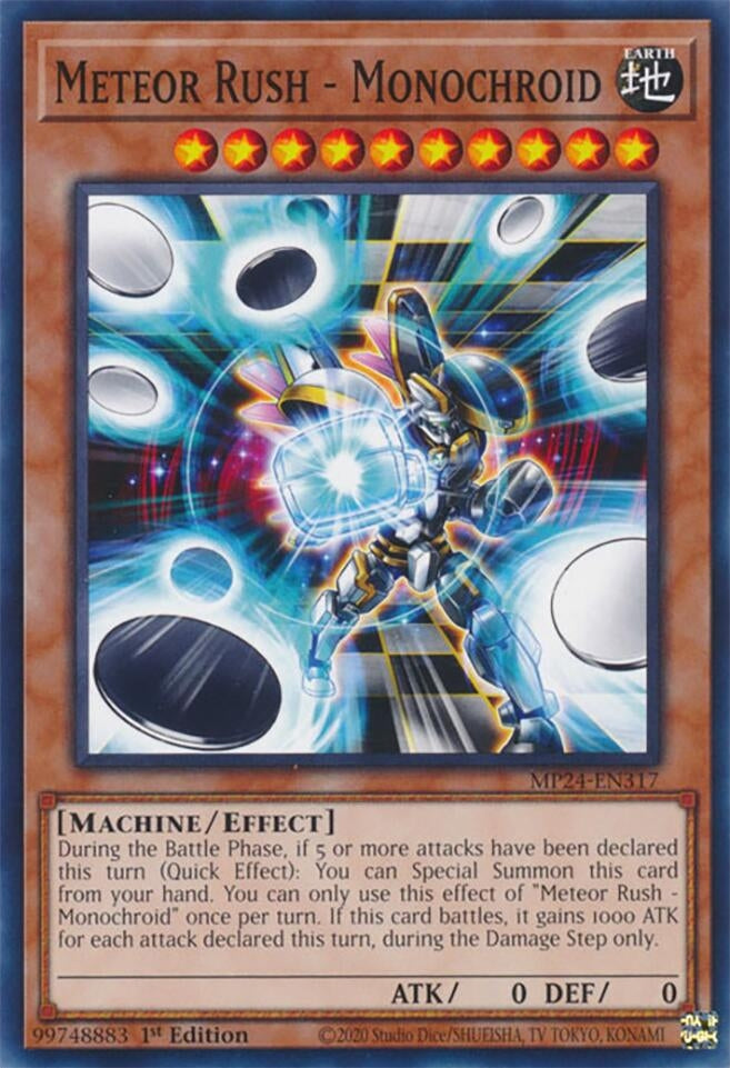 Image for Meteor Rush - Monochroid (25th Anniversary Tin: Dueling Mirrors) (MP24-EN317) - YuGiOh