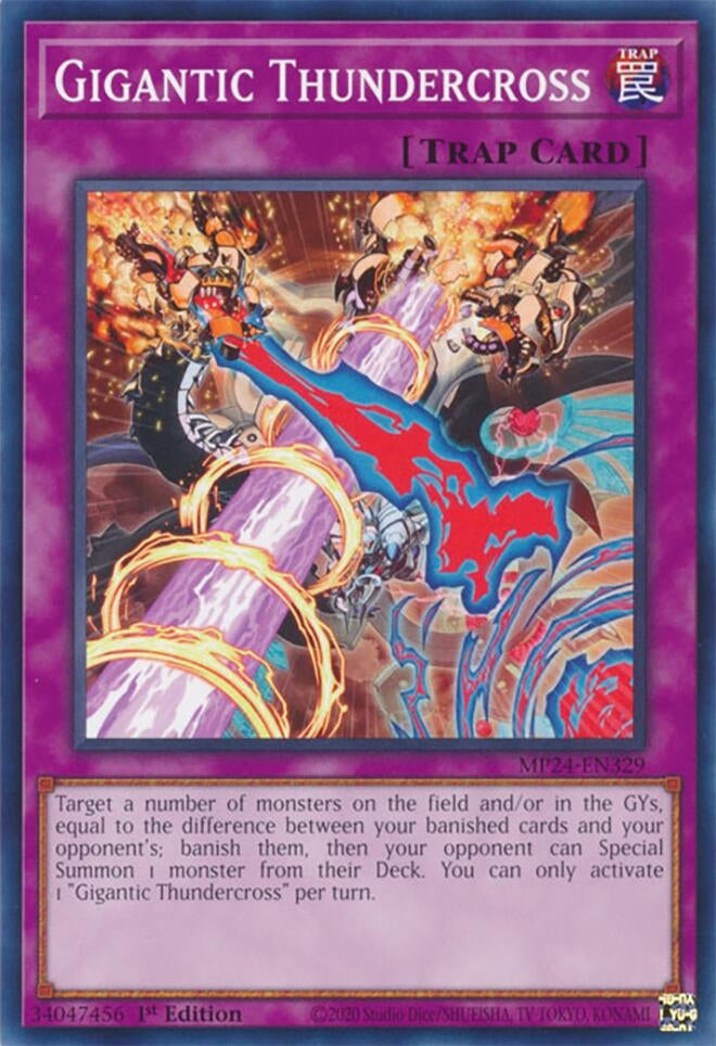 Image for Gigantic Thundercross (25th Anniversary Tin: Dueling Mirrors) (MP24-EN329) - YuGiOh