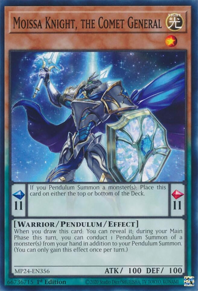 Image for Moissa Knight, the Comet General (25th Anniversary Tin: Dueling Mirrors) (MP24-EN356) - YuGiOh