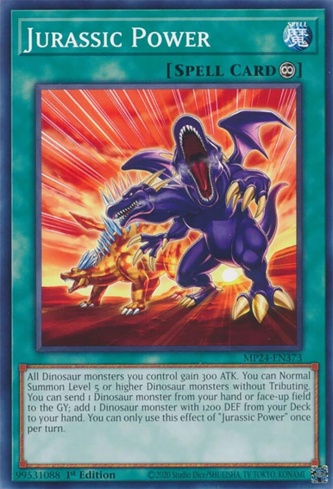 Image for Jurassic Power (25th Anniversary Tin: Dueling Mirrors) (MP24-EN373) - YuGiOh