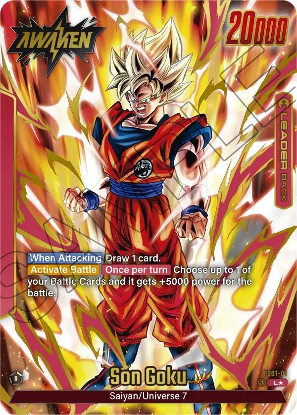 Image for Son Goku - FS01-01 (Gold) (Fusion World Promotion Cards and Packs) (FS01-01) - Dragon Ball Super: Fusion World