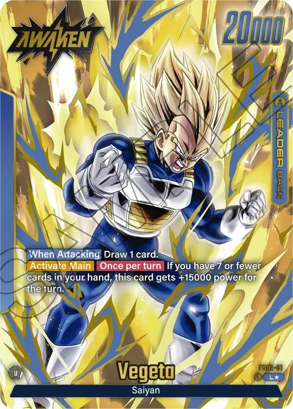 Image for Vegeta - FS02-01 (Gold) (Fusion World Promotion Cards and Packs) (FS02-01) - Dragon Ball Super: Fusion World
