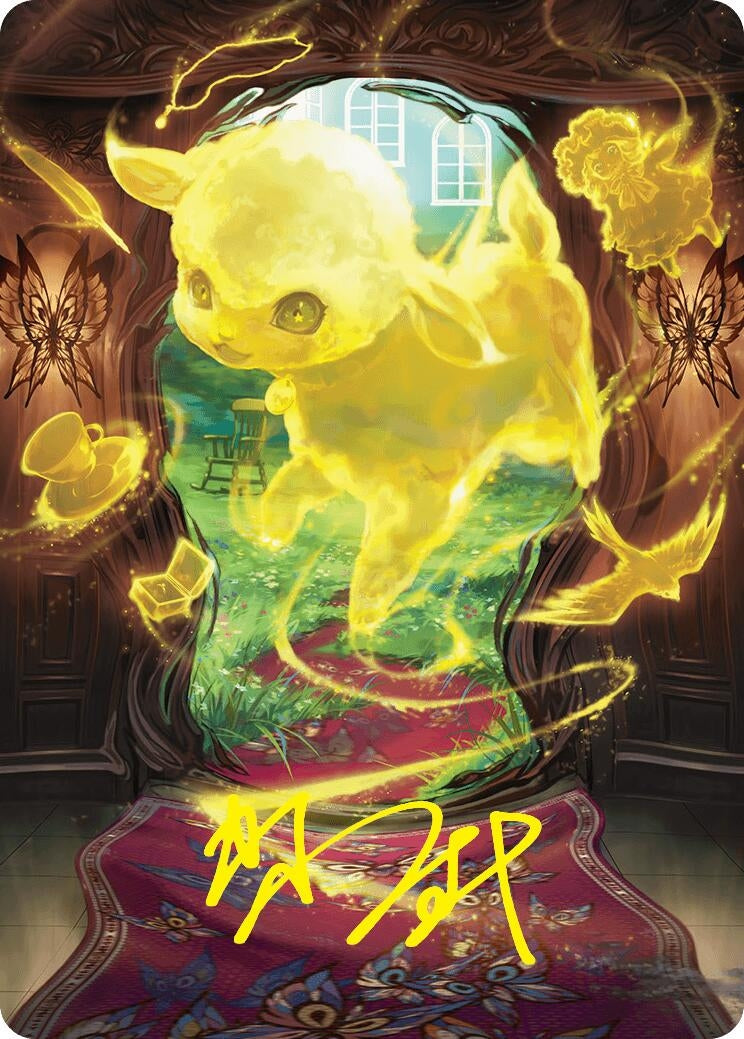 Image for Enduring Innocence Art Card (Gold-Stamped Signature) (Art Series: Duskmourn: House of Horror) (46) - Magic: The Gathering