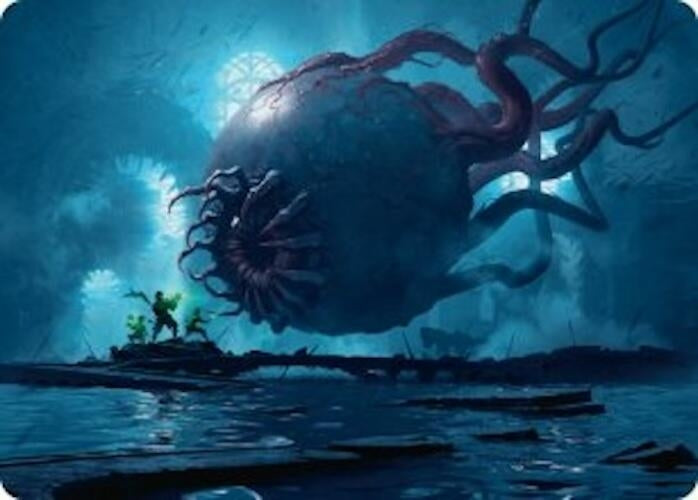 Image for Abhorrent Oculus Art Card (Art Series: Duskmourn: House of Horror) (3) - Magic: The Gathering