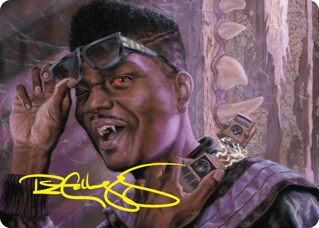 Image for Dashing Bloodsucker Art Card (Gold-Stamped Signature) (Art Series: Duskmourn: House of Horror) (6) - Magic: The Gathering