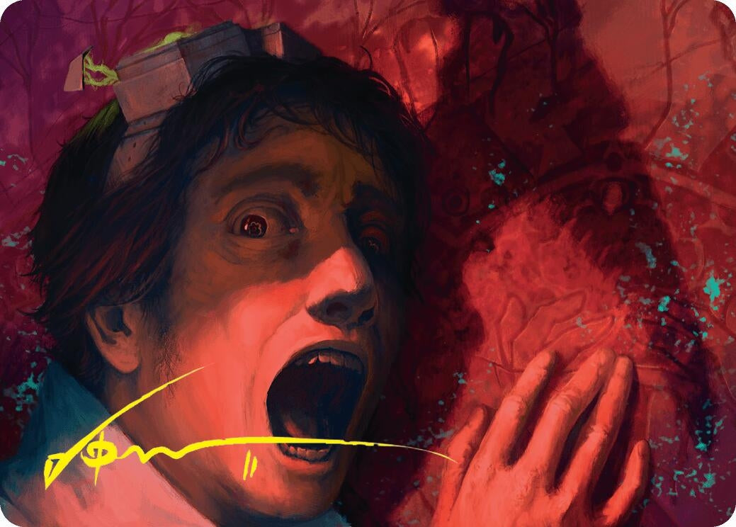 Image for Murder Art Card (Gold-Stamped Signature) (Art Series: Duskmourn: House of Horror) (9) - Magic: The Gathering