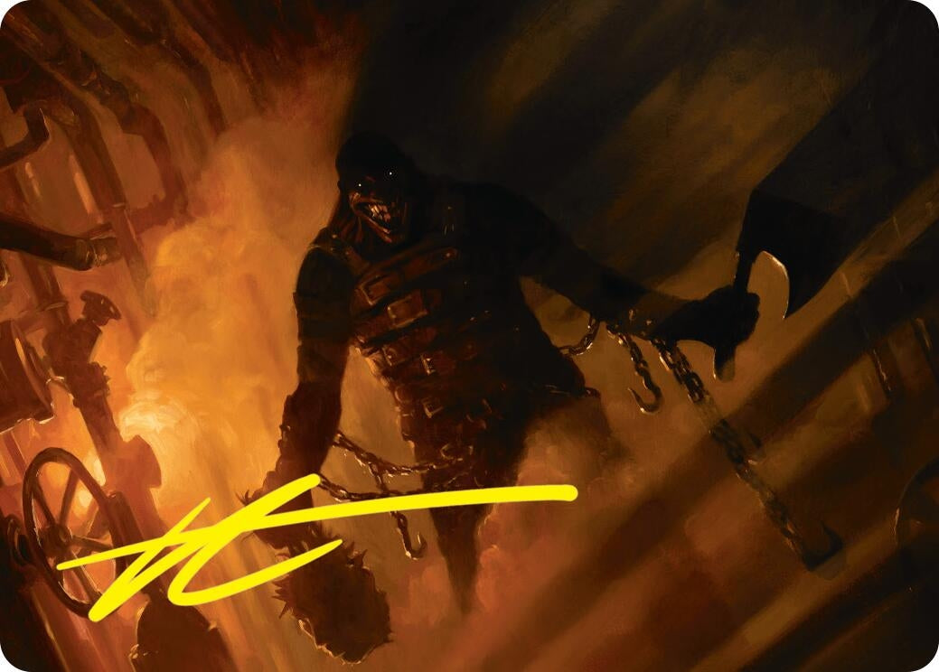 Image for Boilerbilges Ripper Art Card (Gold-Stamped Signature) (Art Series: Duskmourn: House of Horror) (12) - Magic: The Gathering