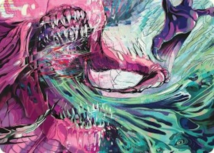 Image for Fear of Missing Out Art Card (Art Series: Duskmourn: House of Horror) (34) - Magic: The Gathering