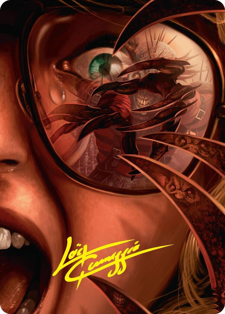Image for Razorkin Needlehead Art Card (Gold-Stamped Signature) (Art Series: Duskmourn: House of Horror) (39) - Magic: The Gathering