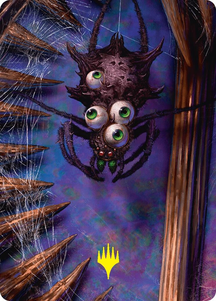 Image for Spider Art Card (Gold-Stamped Planeswalker Symbol) (Art Series: Duskmourn: House of Horror) (54) - Magic: The Gathering