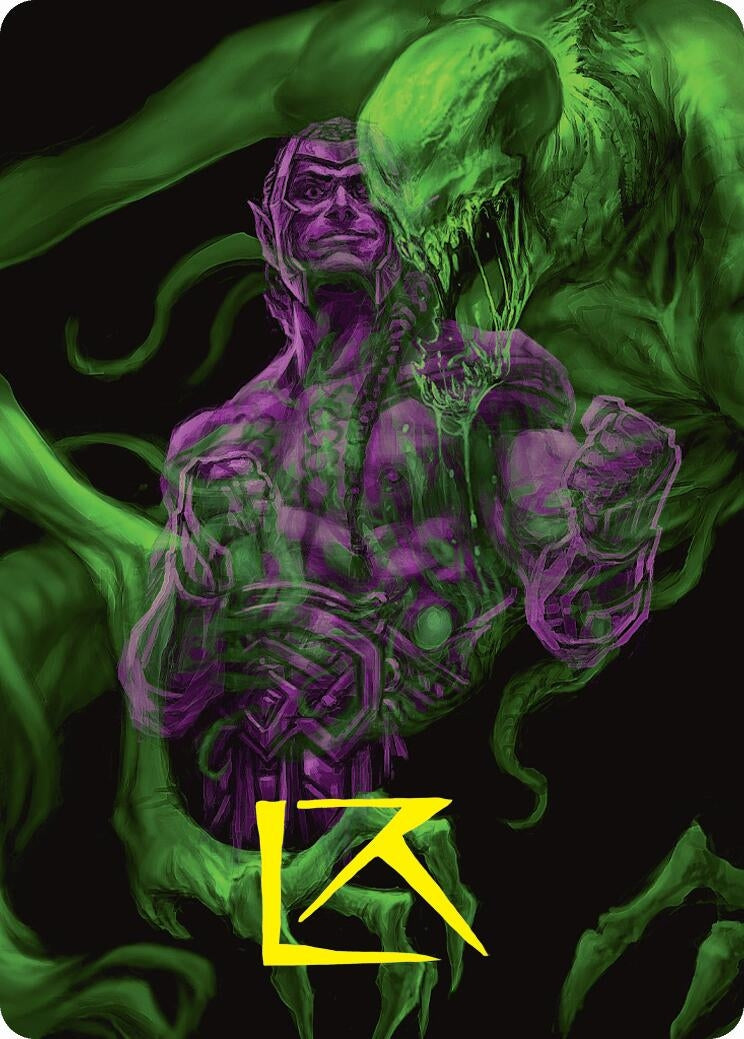 Image for Tyvar, the Pummeler Art Card (Gold-Stamped Signature) (Art Series: Duskmourn: House of Horror) (41) - Magic: The Gathering