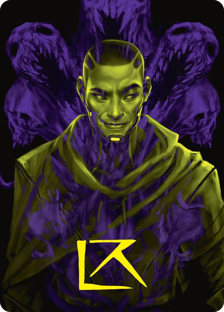 Image for Kaito, Bane of Nightmares Art Card (Gold-Stamped Signature) (Art Series: Duskmourn: House of Horror) (42) - Magic: The Gathering