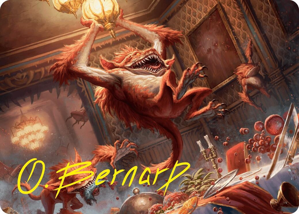 Image for Midnight Mayhem Art Card (Gold-Stamped Signature) (Art Series: Duskmourn: House of Horror) (20) - Magic: The Gathering