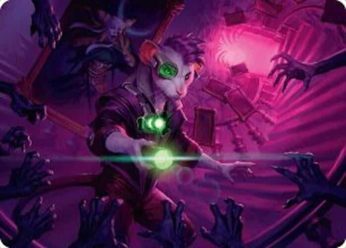 Image for Nashi, Searcher in the Dark Art Card (21/54) (Art Series: Duskmourn: House of Horror) (21) - Magic: The Gathering