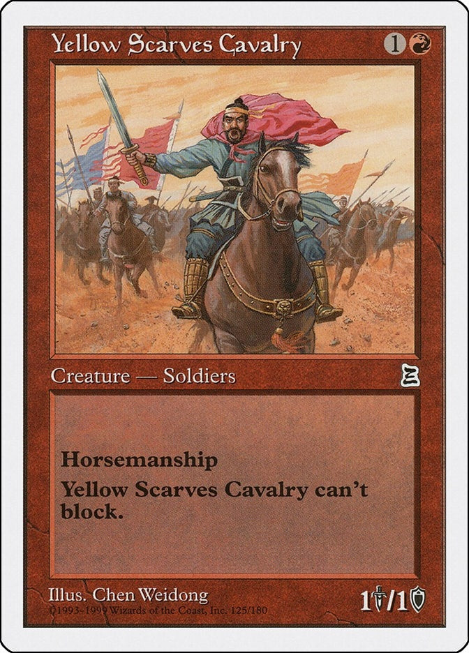 Image for Yellow Scarves Cavalry (Portal Three Kingdoms) (125) - Magic: The Gathering