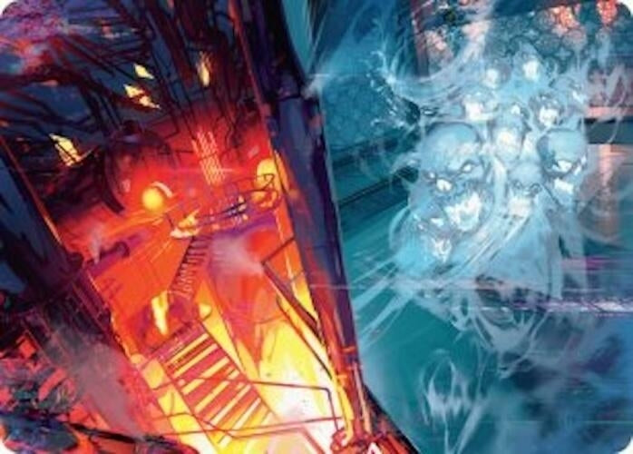 Image for Roaring Furnace // Steaming Sauna Art Card (Art Series: Duskmourn: House of Horror) (37) - Magic: The Gathering