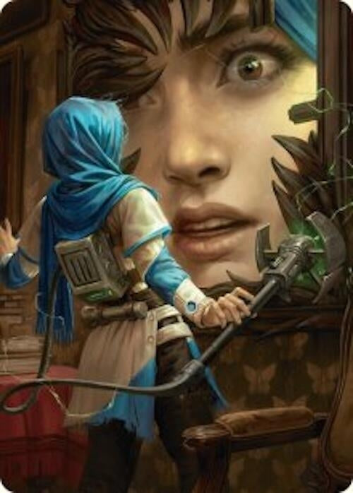 Image for Reality Is Mine to Control Art Card (Art Series: Duskmourn: House of Horror) (51) - Magic: The Gathering