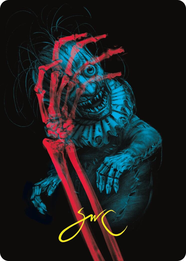 Image for Marvin, Murderous Mimic Art Card (Gold-Stamped Signature) (Art Series: Duskmourn: House of Horror) (45) - Magic: The Gathering
