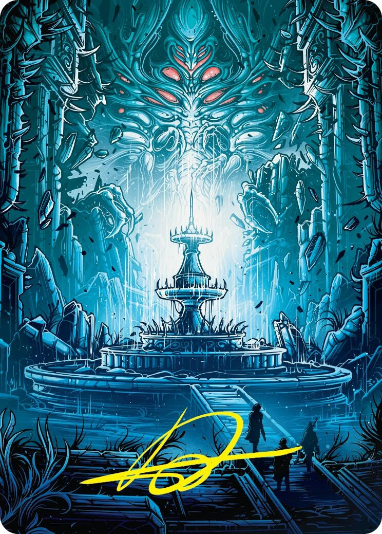 Image for Island Art Card (Gold-Stamped Signature) (Art Series: Duskmourn: House of Horror) (28) - Magic: The Gathering