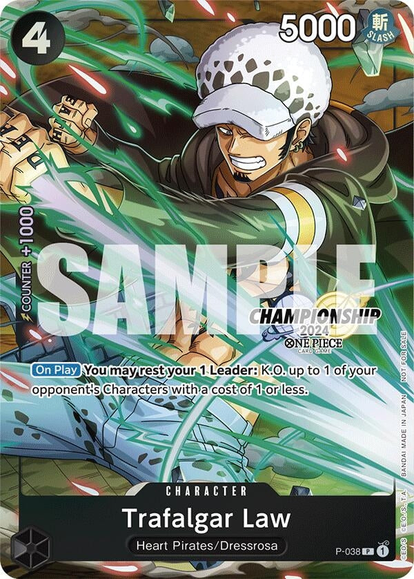 Image for Trafalgar Law - P-038 (CS 2024 Event Pack Finalist) (One Piece Promotion Cards) (P-038) - One Piece Card Game