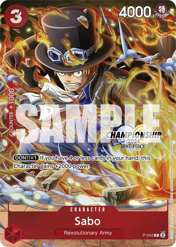 Image for Sabo (CS 2024 Event Pack Finalist) (One Piece Promotion Cards) (P-044) - One Piece Card Game