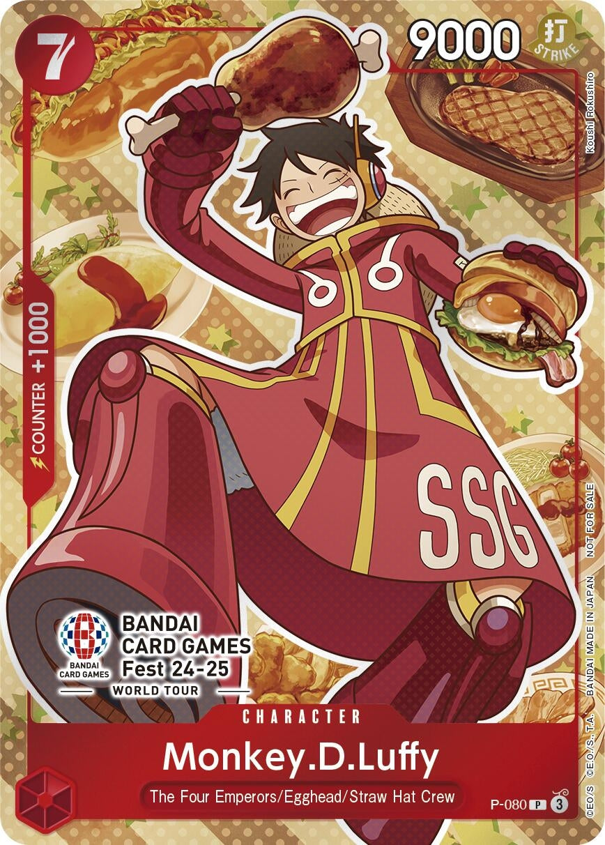 Image for Monkey.D.Luffy (Bandai Card Games Fest 24-25) (One Piece Promotion Cards) (P-080) - One Piece Card Game
