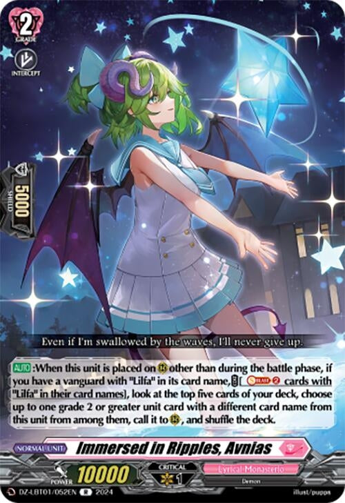 Image for Immersed in Ripples, Avnias (DZ-LBT01: Lyrical Monasterio Sparkling Stars!) (DZ-LBT01/052EN) - Cardfight Vanguard